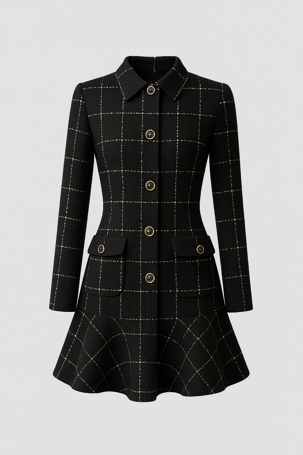 Mélange tweed tennis dress