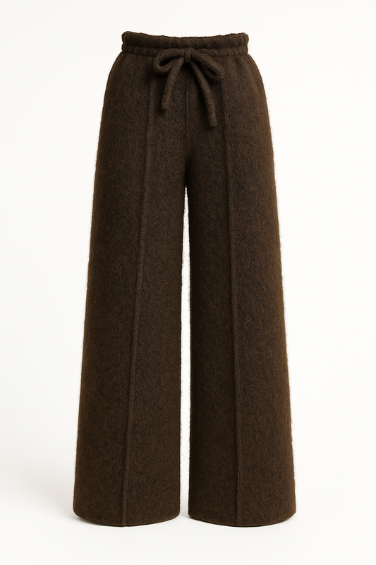 Relaxed Melton Fleece Pants