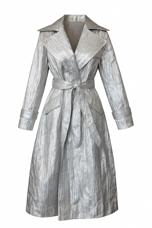 Jacquard Trench Coat